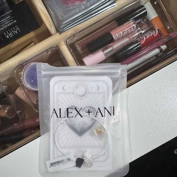Alex and Ani Silver Heart Bracelet - Picture 1 of 5